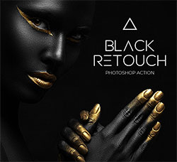 极品PS动作－黑白肤调(含高清视频教程)：Black & White Retouch Photoshop Action